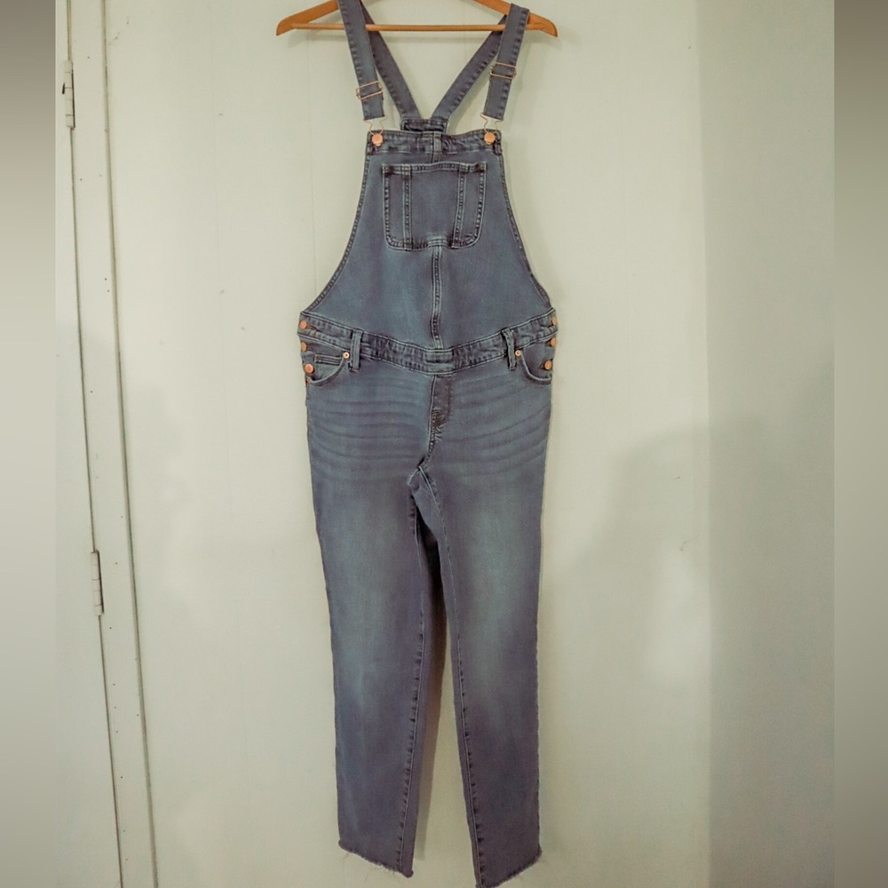 Isabel Maternity by Ingrid & Isabel Light Blue Denim Overalls